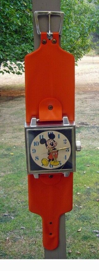 Mickey Mouse Giant Wristwatch Wall Clock 36 " Long Good