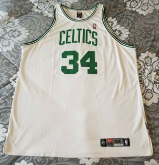 Vintage NIKE Authentic PAUL PIERCE 34 Boston Celtics Jersey Size 56 2