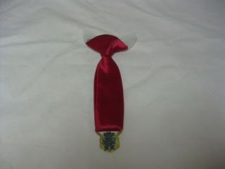 Vintage Vfw Military Order Of The Cootie Red Tie 2