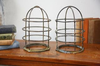 Antique Light Cage Brass Nautical Lantern Industrial Lamp Oc White Era 2