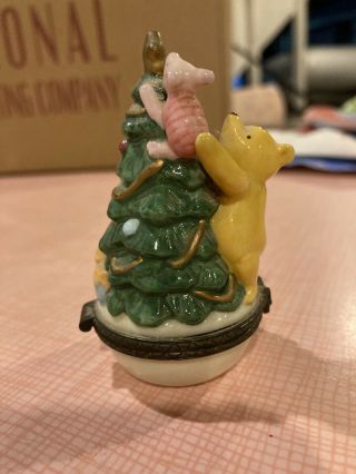 Vtg Walt Disney Winnie The Pooh Piglet Ceramic Trinket Box Midwest Cannon Falls
