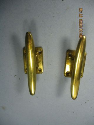 4 " Solid Polished Brass Maritime Boat/dock Cleats (5 Pair Available