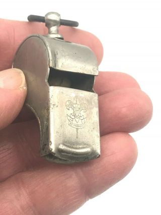VTG 1940 ' s BSA Boy Scouts of America cork Ball Whistle Made in USA Be Prepared 2