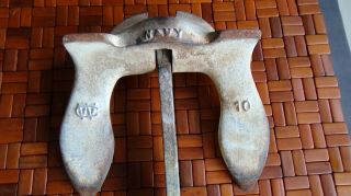 Vintage Wilcox Crittenden Wc Navy 10 Lb Boat Anchor Nautical Marine