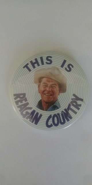 This Is Ronald Reagan Country Campaign Pinback Button