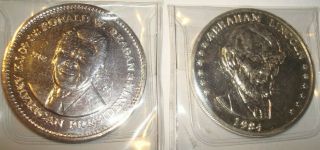 Ronald Reagan,  And Abraham Lincoln Double Eagle Presidential Commemorative Coin