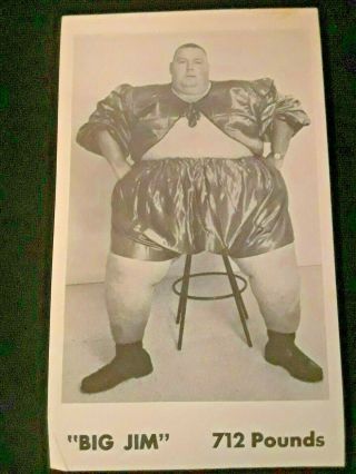 Circus Side Show Fat Man Big Jim Work For Ward Hall In The 80 