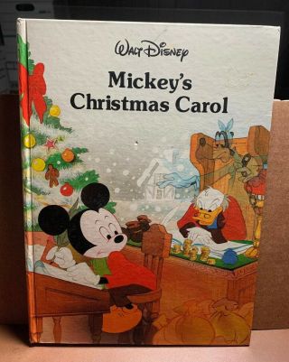 1998 Walt Disney Mickey’s Christmas Carol,  Book Hardcover (a3)