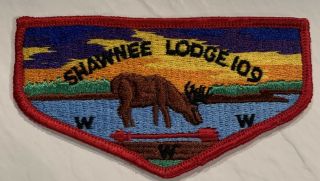 Shawnee Lodge 109 Oa Red Brd Flap