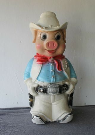 Vintage Sheriff Piggy Bank,  1950 