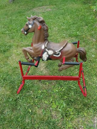 Vintage Hedstrom Spring Bounce Rocking Horse Very Sturdy Riding