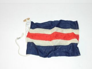 Vintage12 Inch Cloth Nautical Maritime Alphabet Signal Ship Boat Flag Letter C
