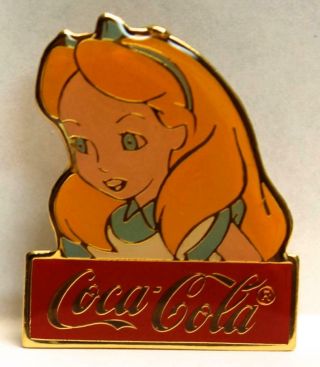 Disney Wdw Alice In Wonderland 1986 15th Anniversary Coca Cola Pin Le 1000