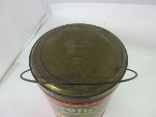 VINTAGE FRENCH MARKET 3 LB PAIL COFFEE TIN ADVERTISING COLLECTIBLE 484 - H 2