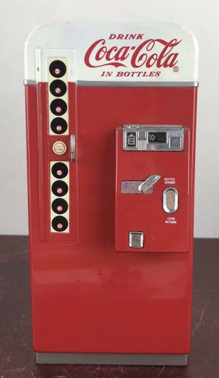 Collectible Coca Cola Vending Machine Coin Bank Metal Vintage