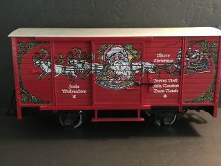 Lgb The Big Train 4335 S Sound Christmas Holiday Car Vintage G Gauge