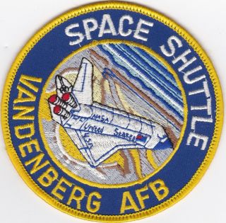 Nasa Space Shuttle Vandenberg Afb Patch