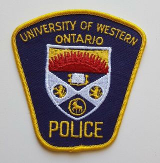 University Of Western Ontario Canada Police Patch