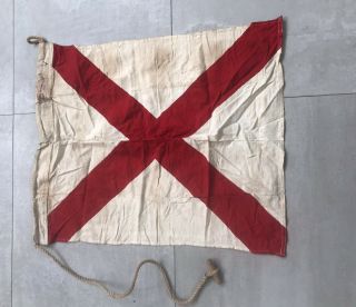 Vintage Naval Signal Flag Marine Code V It’s The Red X Which Is Sick Tals