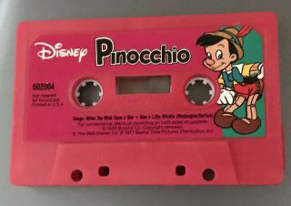 Walt Disney PINOCCHIO DUMBO CINDERELLA Read Along BOOK and CASSETTE tapes only 2