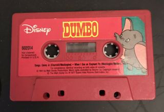 Walt Disney PINOCCHIO DUMBO CINDERELLA Read Along BOOK and CASSETTE tapes only 3