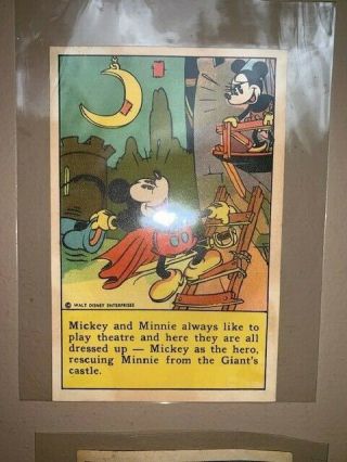 1930’s Mickey Mouse Recipe Scrap Book Bake - Rite inc.  3 cards 3