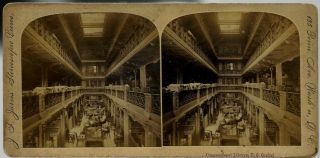 Congressional Library U S Capitol 1890s Photo Stereoview Washington Dc