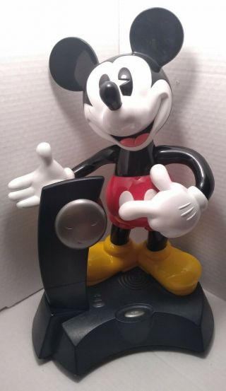 Vintage Disney Telemania Mickey Mouse Animated Talking Cordless Phone