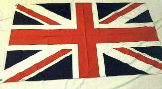 Large Uk British Flag Union Jack Polyester 35 " X 59 "