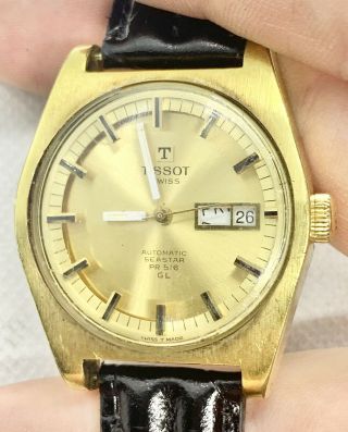 Vintage Tissot Automatic Seastar Pr 516 Gl Swiss Watch