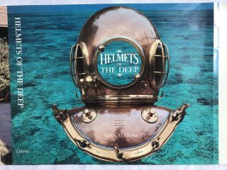Old Stock DUST JACKET for HELMETS OF THE DEEP by Leon G Lyons Diving Book 2