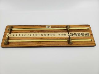 Vintage Dufferin Score Board Collectible Pool Billiard Shuffleboard Wood Metal