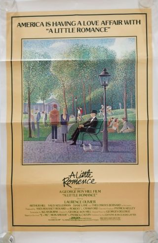 Vintage 1979 A Little Romance One Sheet Poster Laurence Olivier Diane Lane