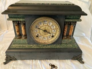 Vintage Seth Thomas Column Mantle Clock - Runs