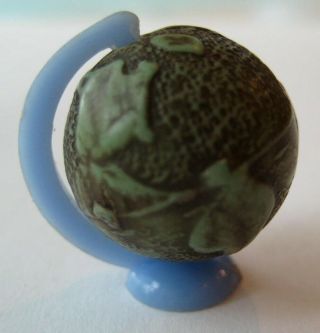 Vintage Plastic Spinning World Globe Earth Gumball Prize Toy Miniature