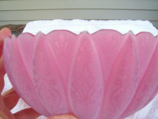 Vintage Cranberry Pink Glass Lamp or Sconce Shade 3