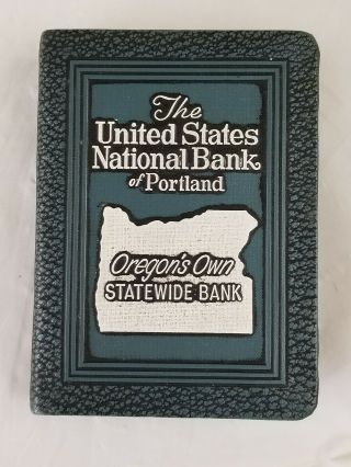 Savings Book Bank The United States National Bank Of Portland Oregon Rare