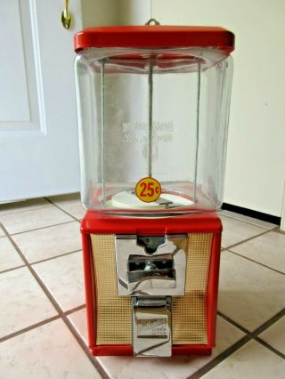 Vintage Northwestern Gumball Vending Machine 25 Cents