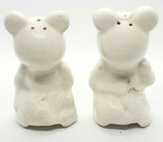 Vintage Leeds Mickey/Minnie Mouse Salt And Pepper Shakers Disney 3