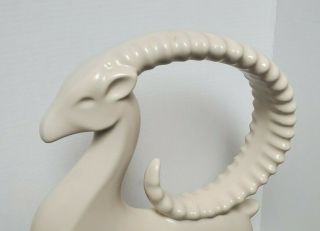 Vintage Royal Haeger White Ceramic Gazelle Figure Statue retro deco art design 3