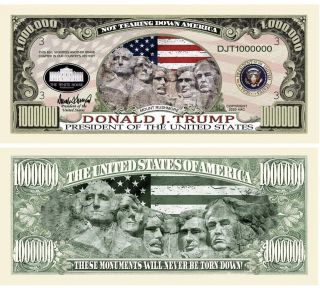 Pack Of 25 - Donald Trump 2020 Re - Election Presidential Dollar Mount Rushmore