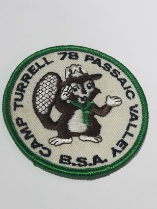 Bsa Camp Turrell Passaic Valley Patch From 1978