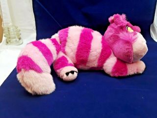 Alice In Wonderland Cheshire Cat Disney Store 20 " Plush Pink Purple Stuffed