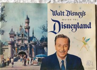 Vintage 1959 Official Walt Disneys Guide To Disneyland Booklet Brochure Souvenir