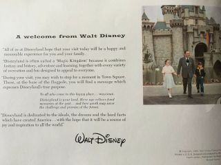 Vintage 1959 Official Walt Disneys Guide to Disneyland Booklet Brochure Souvenir 3