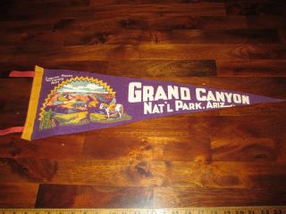 Old Vintage Felt Pennant Grand Canyon Nat 