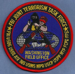 Fbi Washington D.  C.  Jttf Joint Terrorism Task Force Shoulder Patch