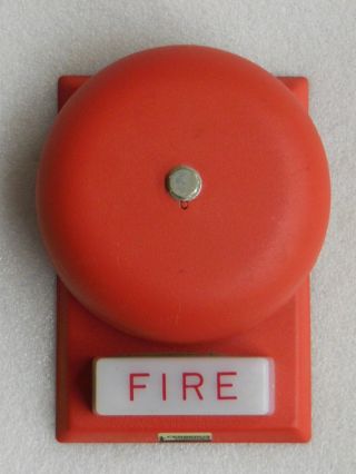 Vtg.  Cast Iron Fire Alarm With 6 " Bell