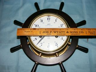 Schatz Royal Mariner Ships Clock,  Key Wind With Key