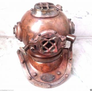Diving Helmet Vintage U S Navy Mark V Antique Nautical Diver 